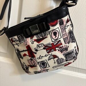 Lulu Guinness London Print Crossbody Bag
